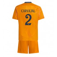 Camisa de Futebol Real Madrid Daniel Carvajal #2 Equipamento Secundário Infantil 2024-25 Manga Curta (+ Calças curtas)